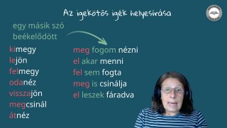 Az igekötős igék helyesírása